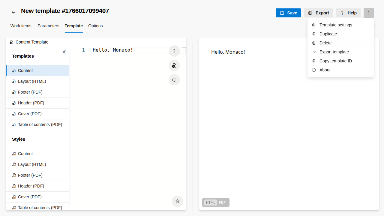 click-delete-template